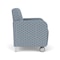 Lesro Siena Lounge Reception Guest Chair w/ Front Casters, 27 in W 29.5 in L 32.5 in H SN1101 - alternate 2